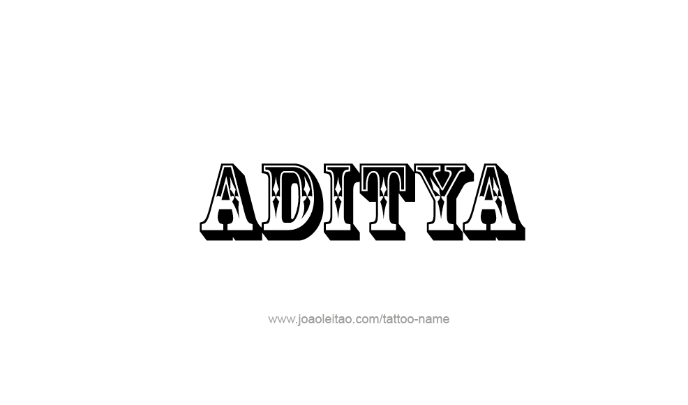 Tattoo Design  Name Aditya   