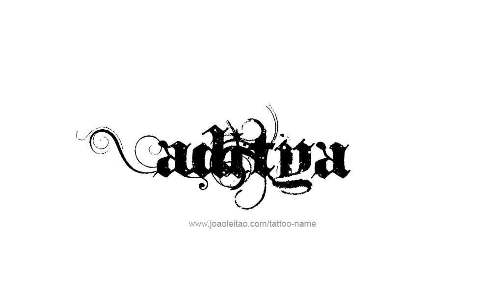 Tattoo Design  Name Aditya   