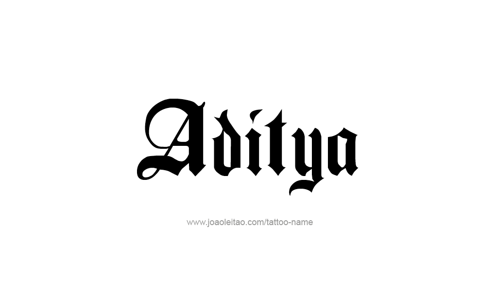 Tattoo Design  Name Aditya   