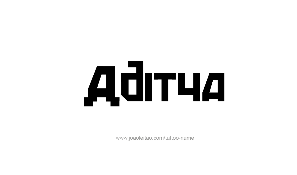 Tattoo Design  Name Aditya   