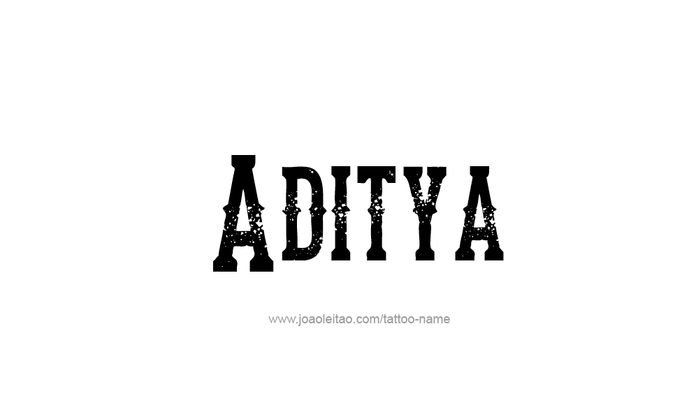 Tattoo Design  Name Aditya   