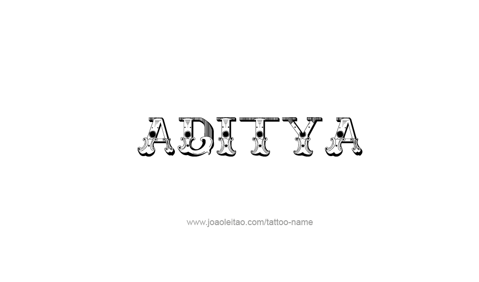 Tattoo Design  Name Aditya   