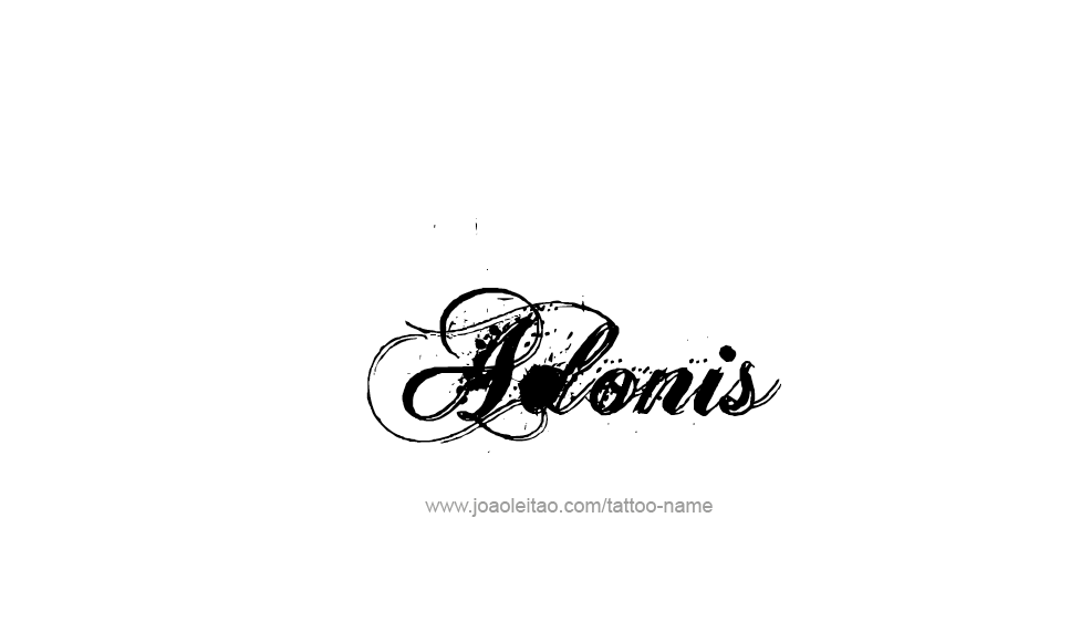 Tattoo Design  Name Adonis   