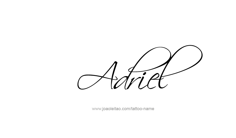 Tattoo Design  Name Adriel   