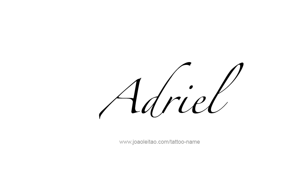 Tattoo Design  Name Adriel   