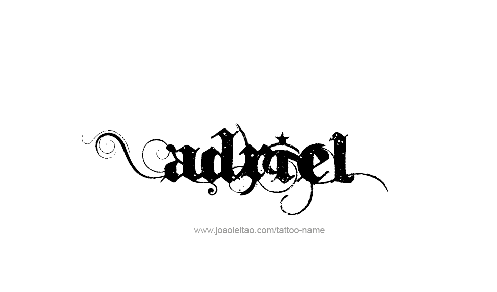 Tattoo Design  Name Adriel   