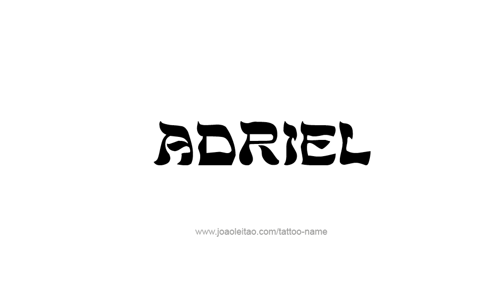 Tattoo Design  Name Adriel   