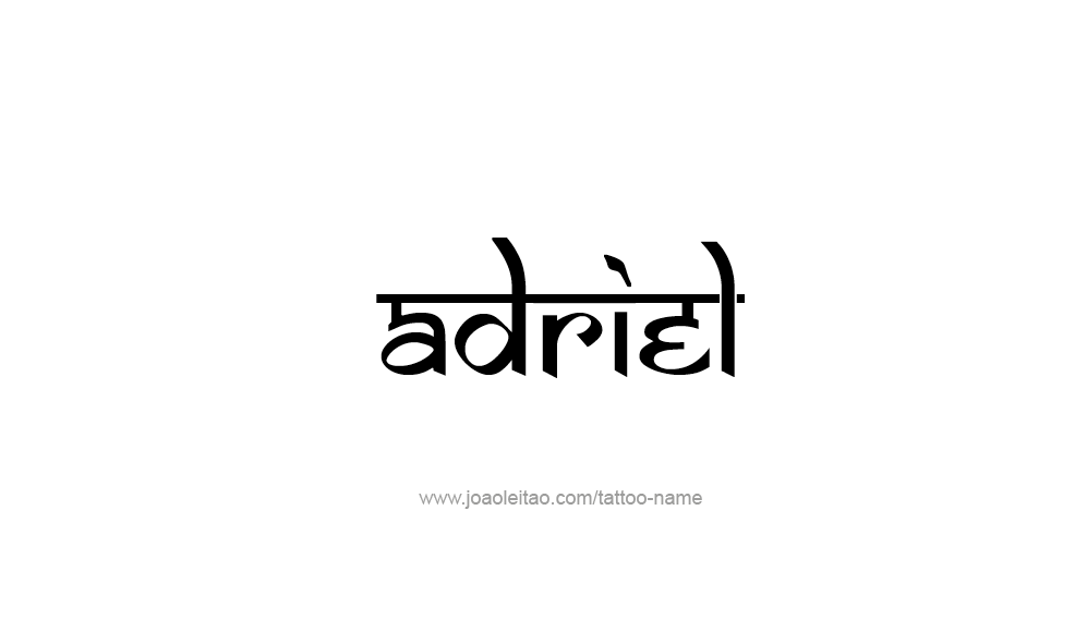 Tattoo Design  Name Adriel   