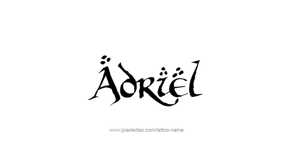 Tattoo Design  Name Adriel   