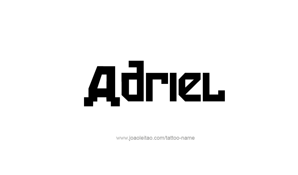 Tattoo Design  Name Adriel   