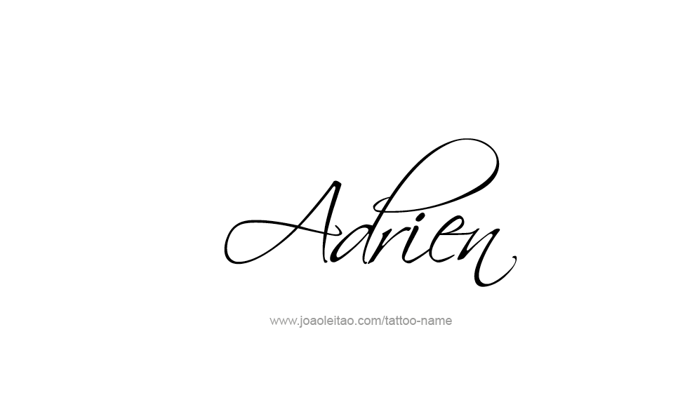 Tattoo Design  Name Adrien   