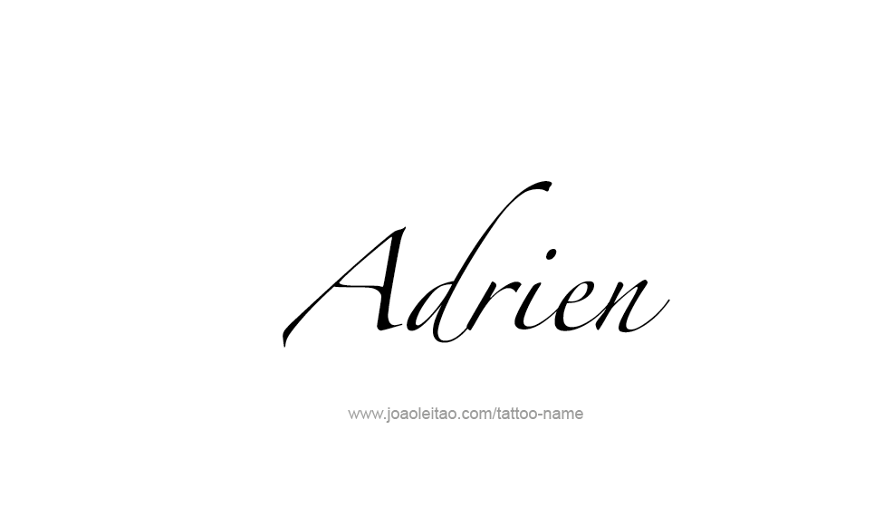 Adrien Name Tattoo Designs