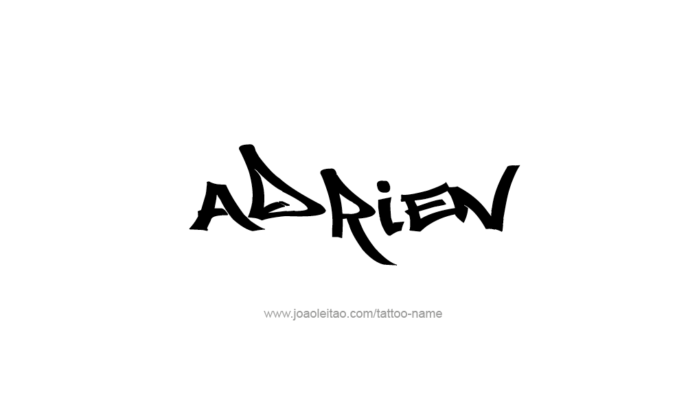 Tattoo Design  Name Adrien   