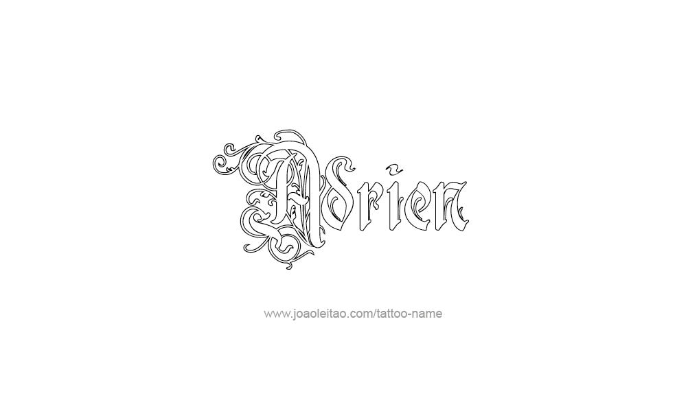 Tattoo Design  Name Adrien   