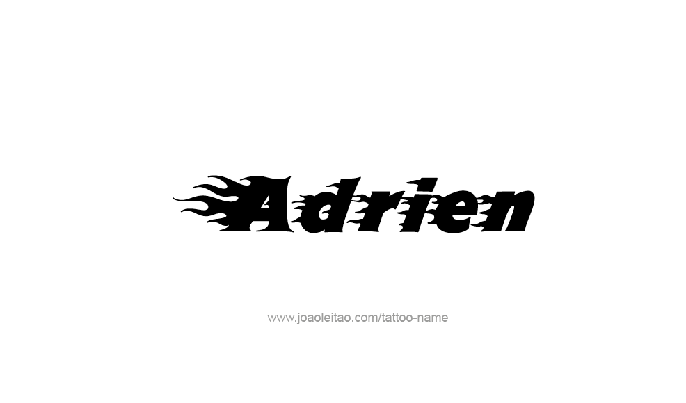 Tattoo Design  Name Adrien   