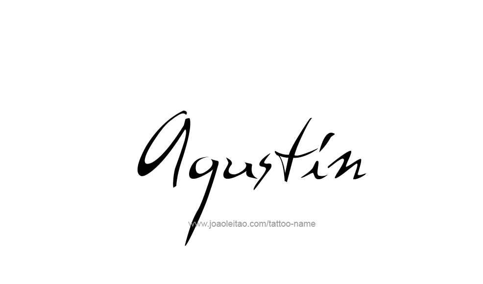 Tattoo Design  Name Agustin   