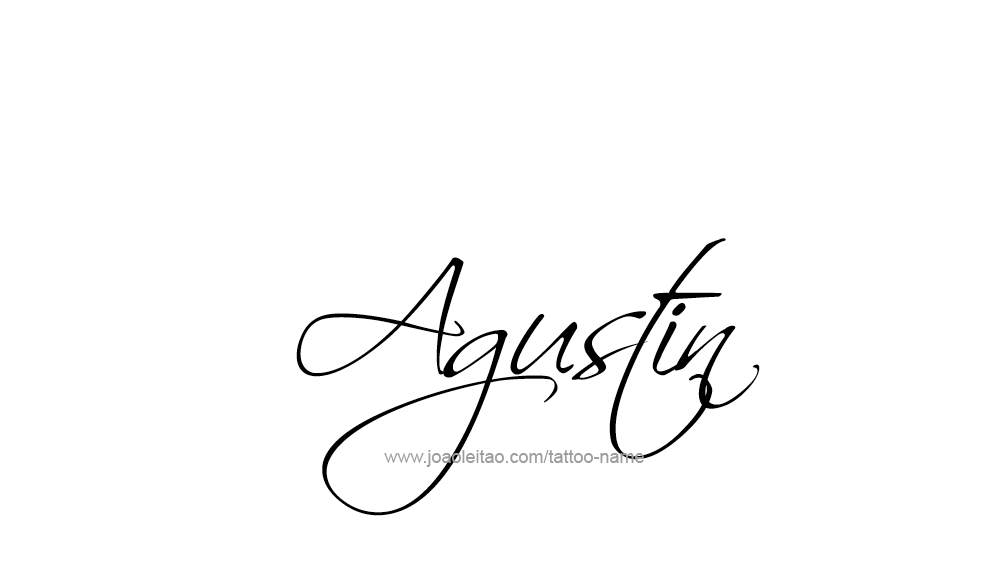 Tattoo Design  Name Agustin   