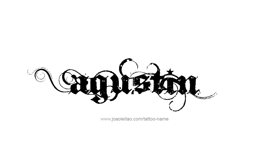 Tattoo Design  Name Agustin   