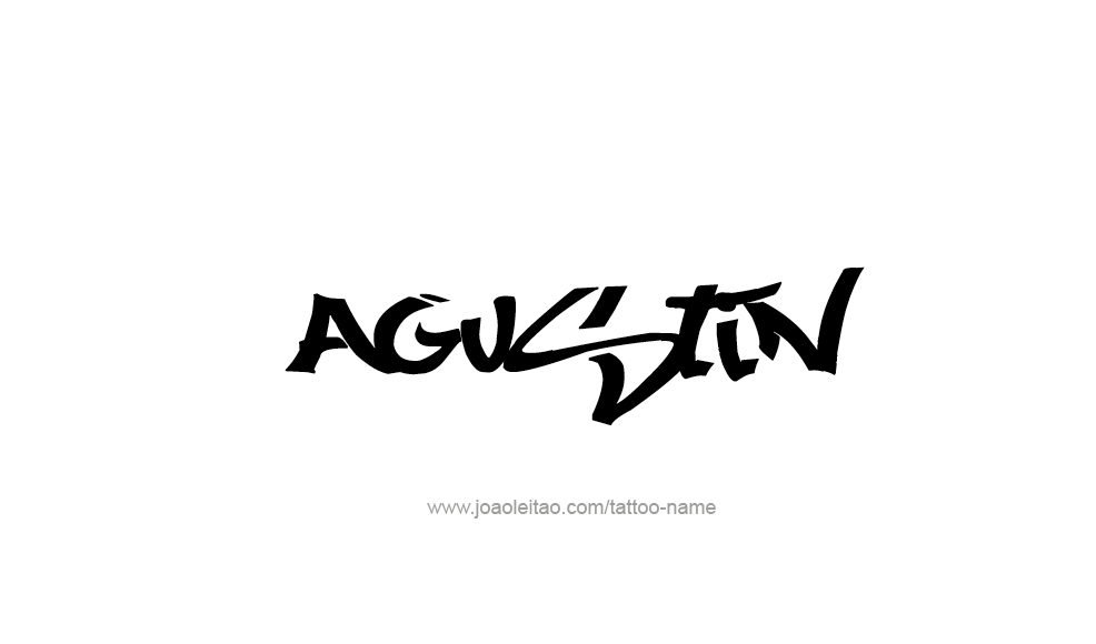 Tattoo Design  Name Agustin   