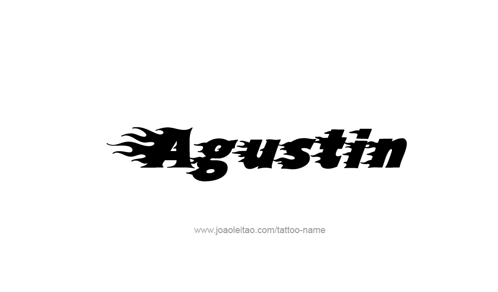 Tattoo Design  Name Agustin   