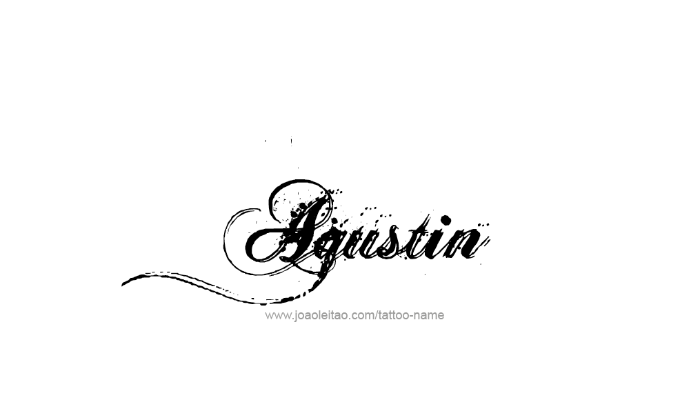 Tattoo Design  Name Agustin   