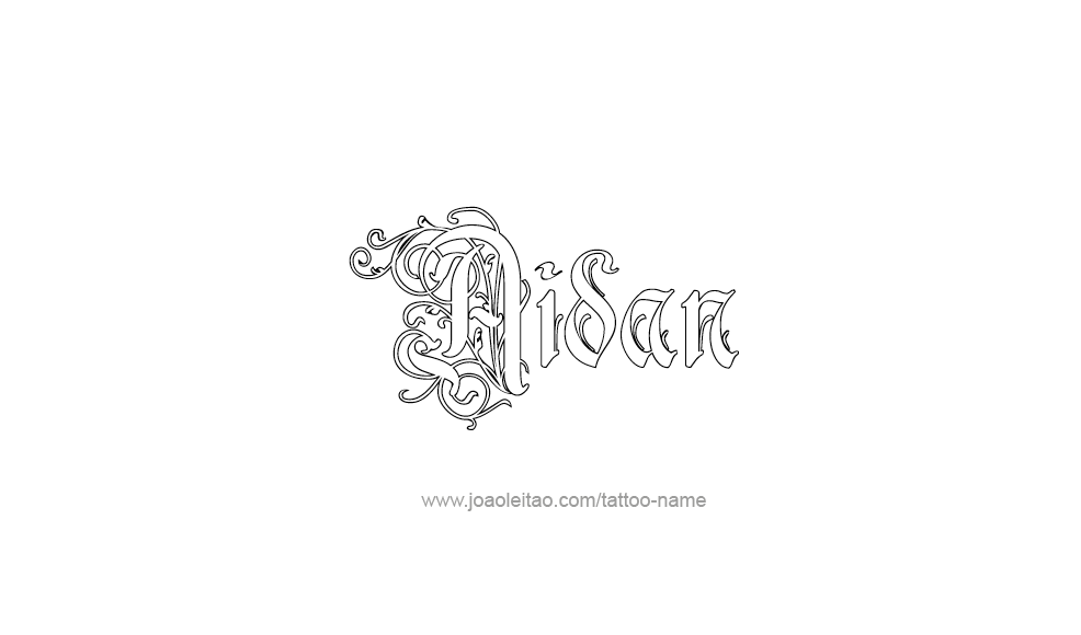 Tattoo Design  Name Aidan   