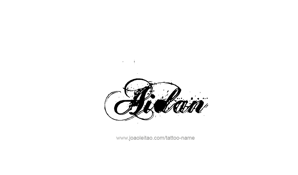 Tattoo Design  Name Aidan   