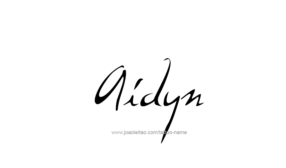 Tattoo Design  Name Aidyn   