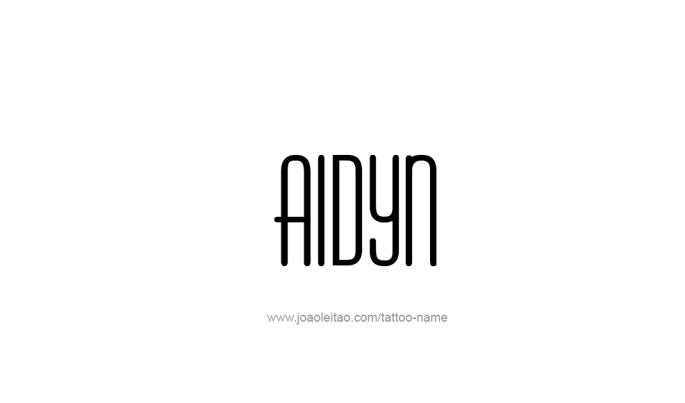 Tattoo Design  Name Aidyn   