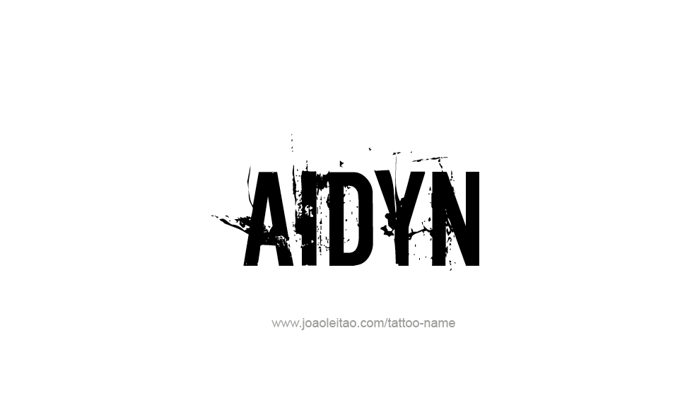 Tattoo Design  Name Aidyn   