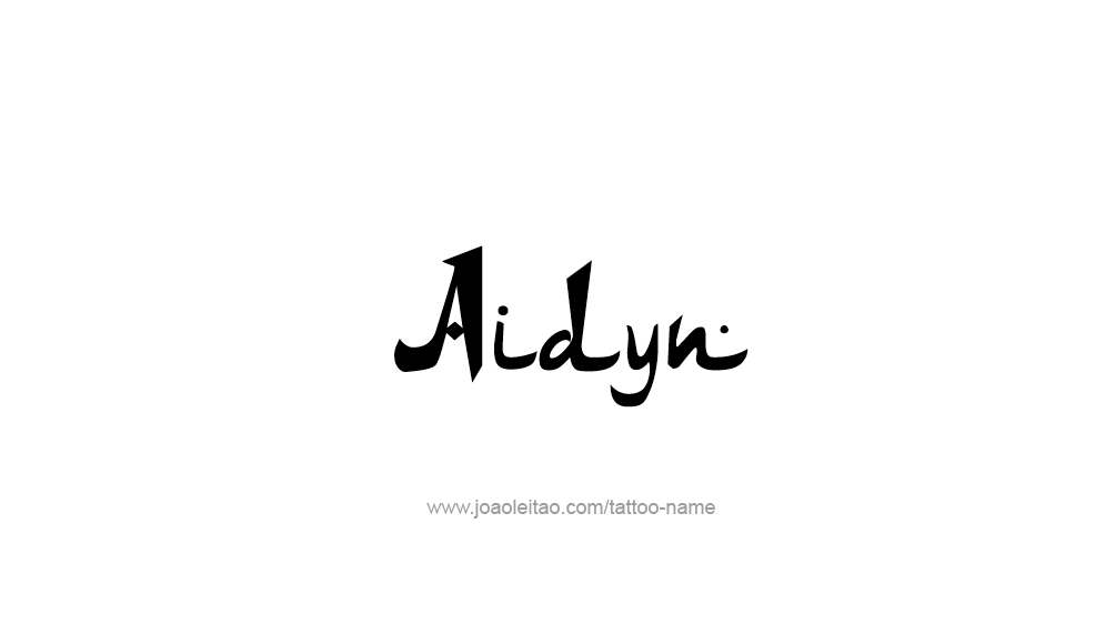 Tattoo Design  Name Aidyn   