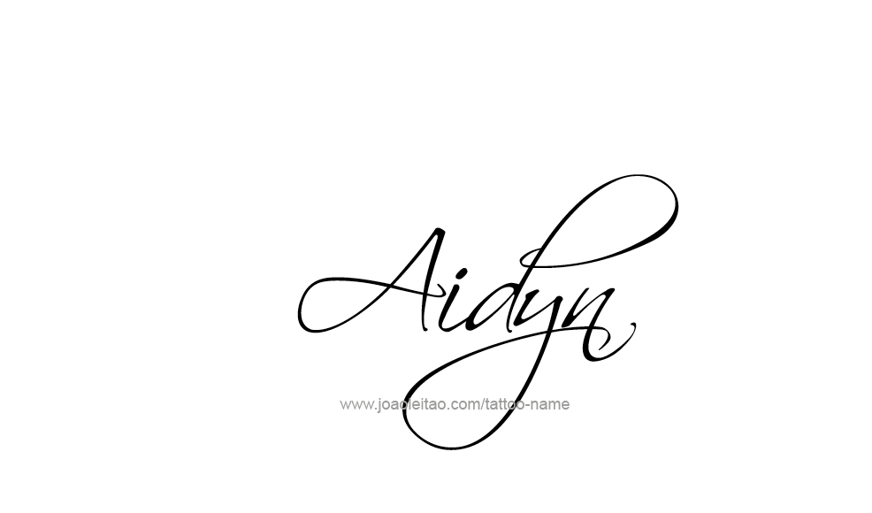 Tattoo Design  Name Aidyn   