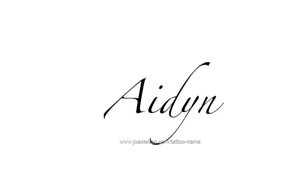 Tattoo Design  Name Aidyn   