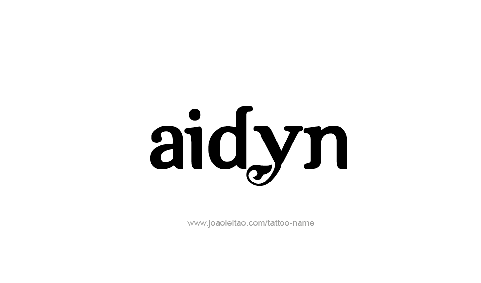 Tattoo Design  Name Aidyn   