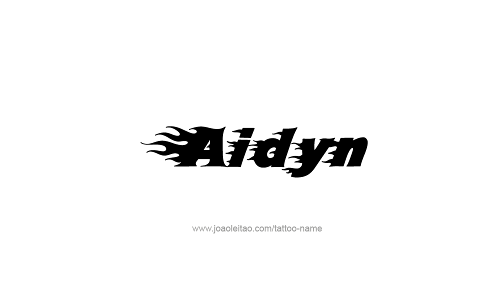 Tattoo Design  Name Aidyn   