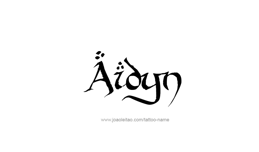 Tattoo Design  Name Aidyn   