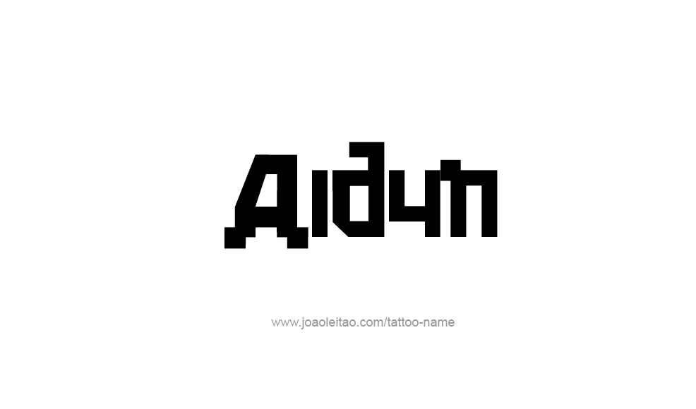 Tattoo Design  Name Aidyn   