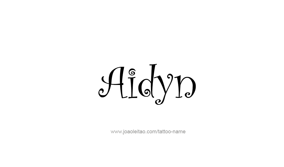 Tattoo Design  Name Aidyn   