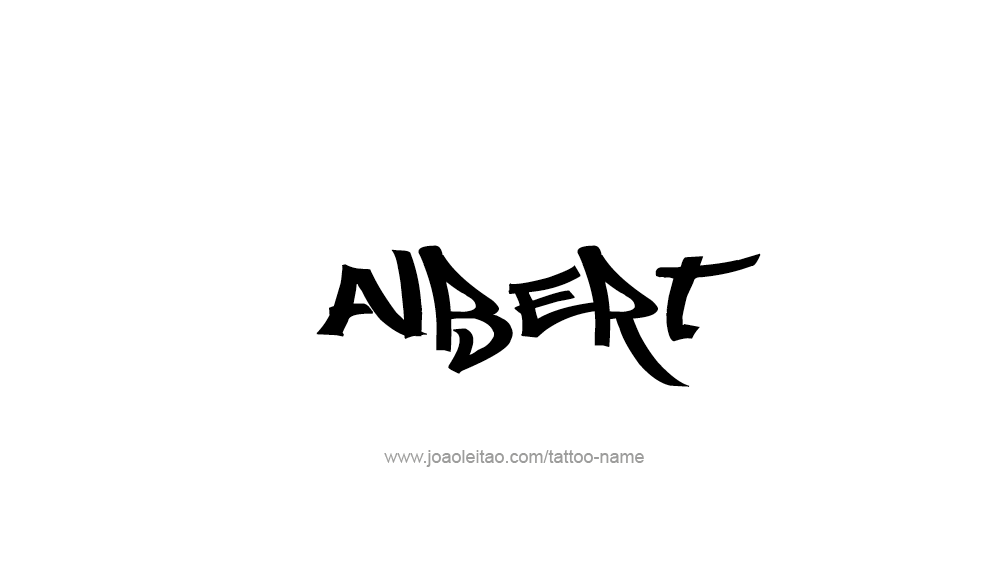 Tattoo Design  Name Albert   