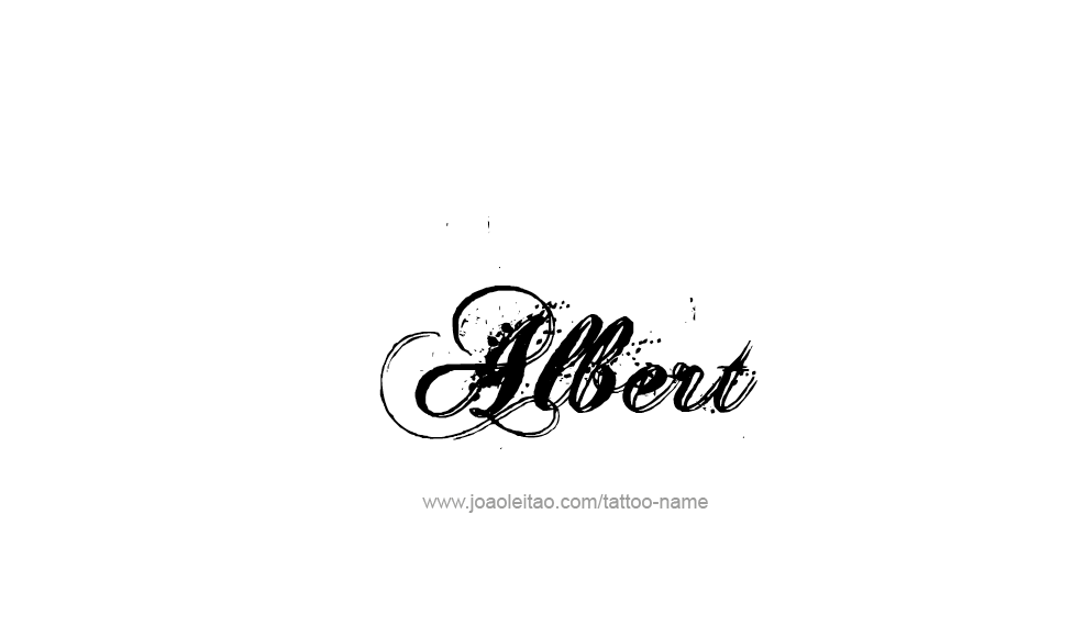 Tattoo Design  Name Albert   