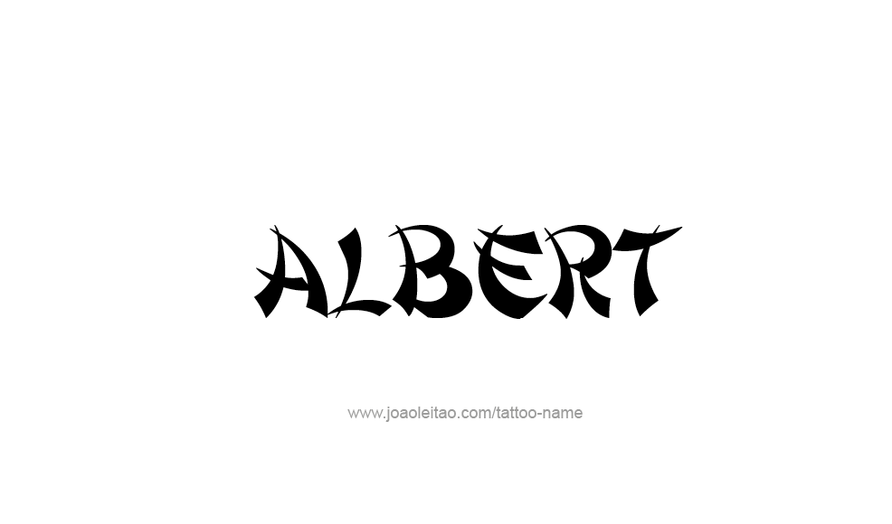 Tattoo Design  Name Albert