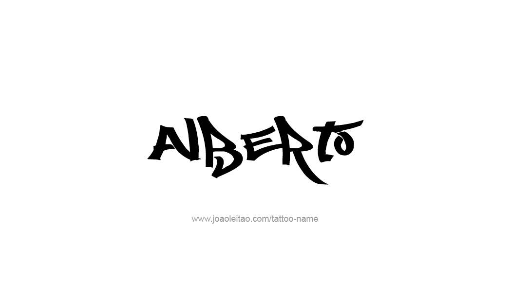 Tattoo Design  Name Alberto   