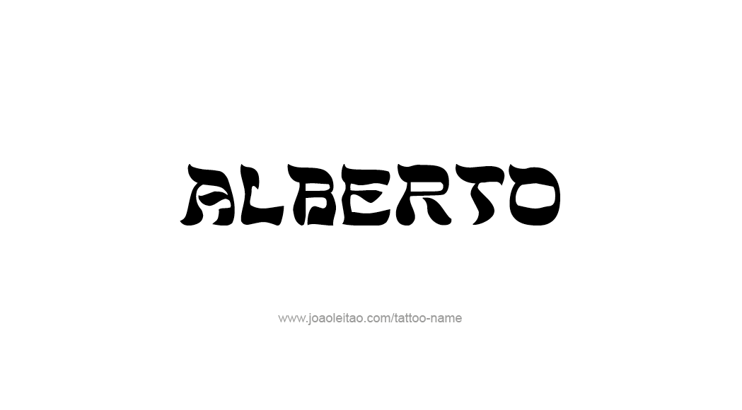 Tattoo Design  Name Alberto   