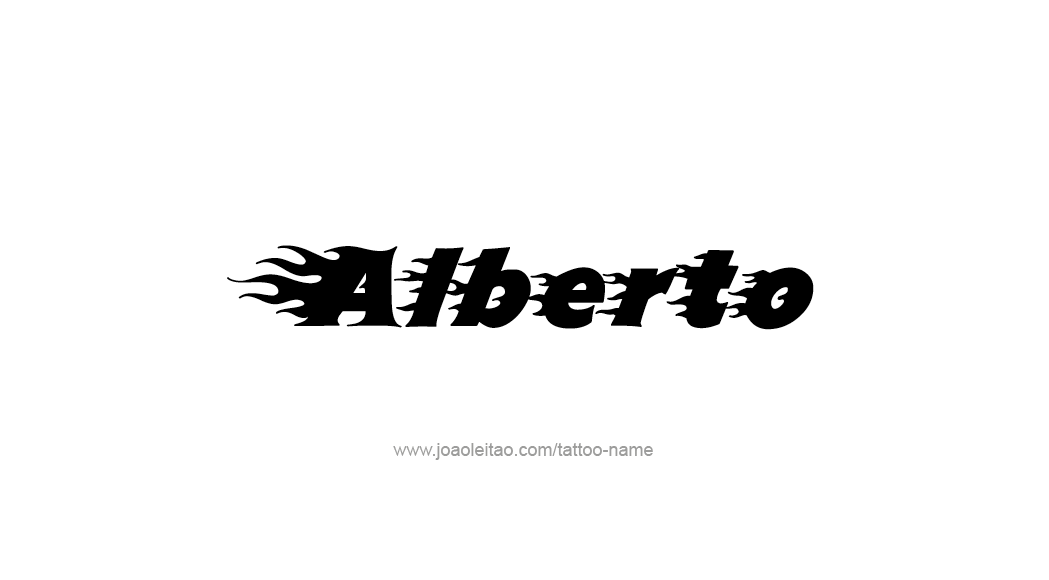 Tattoo Design  Name Alberto   