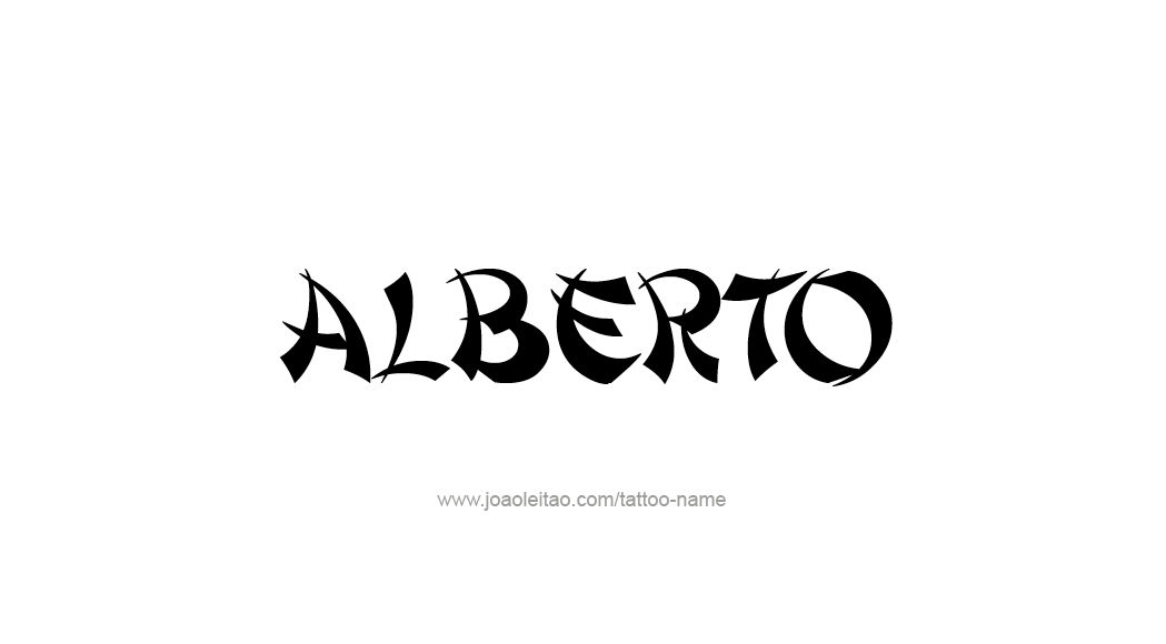 Tattoo Design  Name Alberto