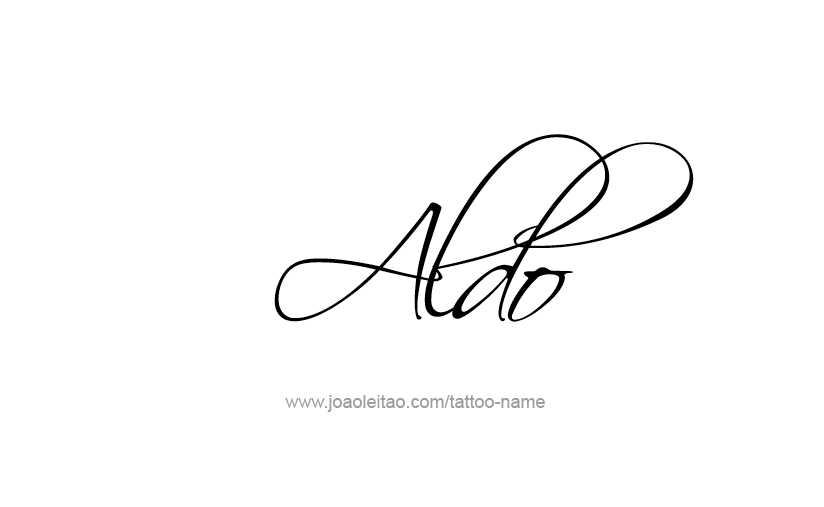 Tattoo Design  Name Aldo   