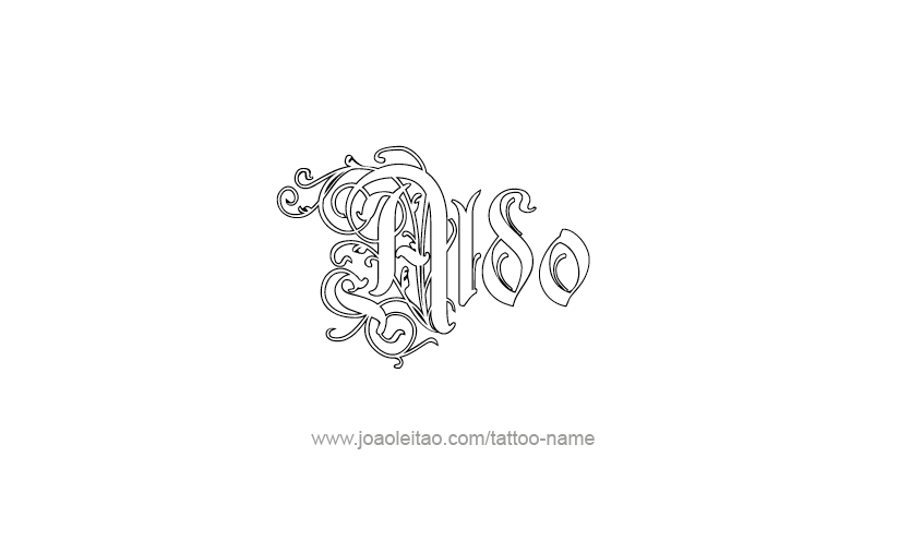 Tattoo Design  Name Aldo   