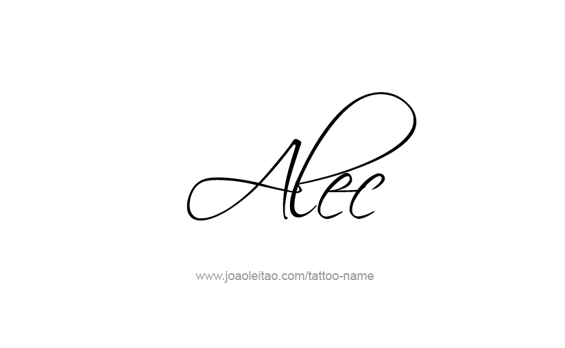 Tattoo Design  Name Alec   