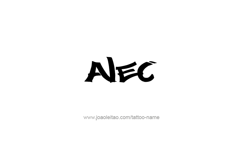 Tattoo Design  Name Alec   