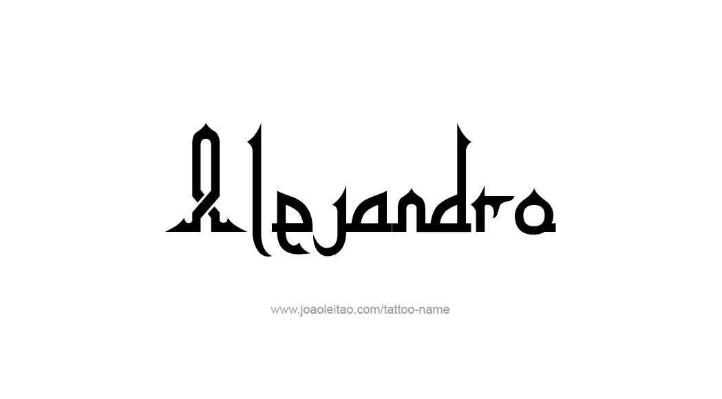 Tattoo Design  Name Alejandro   